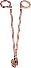 Candle Wick Scissors, Clip Wick Trimmer Scissors Tool Convenient Stainless Steel Candle Scissors, Optional Color for Home Bedroom(Rose Gold)