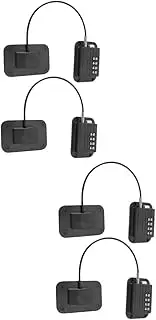 ULTECHNOVO 4 Sets Safety Lock for Refrigerator Childproof Fridge Locks Multi-Number Coded Design