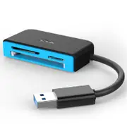 SCRM330 3-In-1 USB 3.0 to Micro SD TF CF SD Card Reader