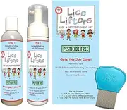Lice Lifters Lice and Nit Treatment Kit Pesticide Free Non Toxic Value Package.