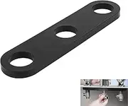 EAORBD Faucet Stabilization Plate for Rp37490 Victorian Sink Retaining Plate, Kitchen Faucet Mounting Plate, Sink Mixer Base Plate 3 Holes,Black