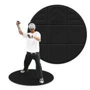 Anti Slip VR Mat Foldable Floor Meta Quest 3 Apple Vision Pro Round Anti Fatigue Compatible PSVR2 Oculus Quest 2 Pro Gaming Accessory Comfortable Non Skid Home Workout