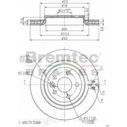Bremtec Euro-Line GeoZinc Coated Brake Rotor - BDR20340EL