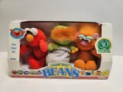 Vtg Sesame Street Beans Elmo, Oscar and Zoe In Box 1997 Tyco