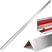 Gisafai 10 Pcs Self Adhesive Stainless Steel Corner Guards 1 x 1 x 36 Inch Wall Corner Protector Pack Metal Corner Trim with 90 Degree Angle for Wall Protection and Decoration Accessories