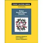 MODERN PHYSICAL ORGANIC CHEMISTY