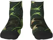[JBYJBX] Peace Tree Frog Print Adult Socks Womens Mens Workout Thermal Cozy All-Season Gift Holiday Articles Use