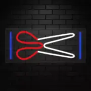 Salon/Barber Sign for Business Displays | LED Flex Neon | 32"W x 13"H x 1"D