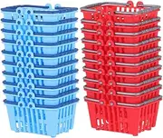 Chic Colors Mini Shopping Basket Handled Toys Storage for Miniature House Decor