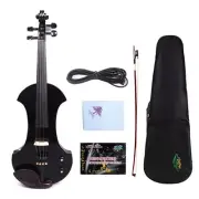 4 String Electric Viola Kit 16inch Free Case,Bow For Student,Beginner Black