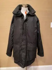 $575 J.Crew Editions X Barbour Barn Jacket L AD972 Navy mens MISSING front snap