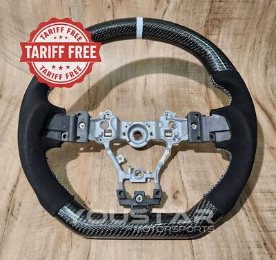 TARIFF FREE CARBON Alcantara Suede White Steering Wheel for SUBARU WRX STI 15-21 (for: Subaru)