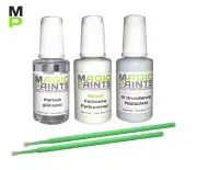 Paint Set Suitable for Audi LY9C/Y9C Ibis White + Clear Varnish+1K Primer
