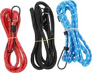 3Pcs Elastic Cargo Binding Belts High Elasticity Bike Luggage Straps for Camping Car Roof Racks and Bike Transport