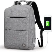 Mark Ryden Business Water Resistant Polyester Laptop Backpack with USB Charging Port Fits Under 15.6Inch Laptop and Notebook