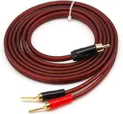 Active Speaker Cable RCA to 2Y Spade Plug 2.0Pin Compatible with Sound Mixer AMP Gold Plating Banana OFC Audio Cable 1M 2M 3M 5M 8M 10M(to Pin,8meter)