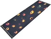 PDZRMY Washable Runner Rug Spooky Eyes Colorful 2’ x 6’ Non-Slip Kitchen Runner Rug for Hallways Entryway Bedroom Living Room Floor Carpet Runner- Soft Thin Mat for Family Pet