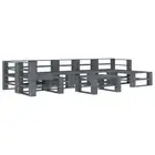 Wooden Pallet Sofa Set 8 Pcs Rustic Style Outdoor Garden Lounge Setting Pinewood