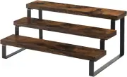 Wooden Display Riser Stand, Tiered Perfume and Cologne Organizer Stand, 3 Tier S