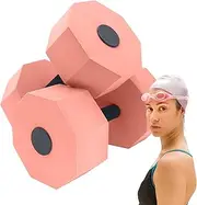 Pool Water Weights 1 Pair Exercise Dumbbells - Lightweight Aqua Aerobics Equipment | Ergonomic Handle Strip Training Barbells For Swimming Pilates Yoga, Adjustable Buoyant Fitness Gear For Gym