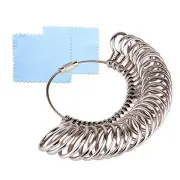 KUUQA Size 1-13 Stainless Iron Ring Sizer Finger Ring Sizing Measuring Tool Ring