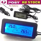12V Digital LCD Car Thermometer Inside/Outside Temperature Gauge Meter Plastic
