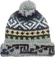 [TINKUY] Peru - Peruvian Alpaca Wool - Men and Women Handmade Pom Pom Beanie Hat -Black