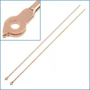 2pcs 14cm Rose Gold Metal Wire Frame Glasses Temples 1mm Hinge Arm Eyeglass Part