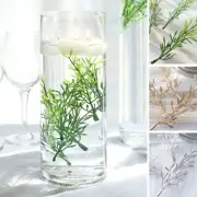 Metallic 6" Mini Leaf Artificial Fern STEMS VASE FILLERS Wedding Centerpieces
