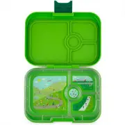 Yumbox Panino Lunch Box 4 Compartment - Go Green