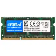 CRUCIAL DDR3L 8GB 1333mhz PC3L-10600 Laptop SODIMM Memory RAM DDR3 8GB 204pins