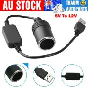 USB Port 5V to 12V Car Cigarette Lighter Socket Adapter Charger Power Converter