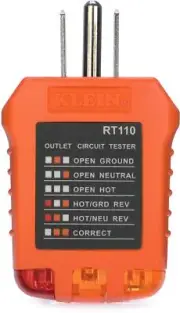 Klein Tools RT110 Power Outlet Receptacle Tester (5-pack) Bundle
