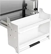 Heavy-Duty 2-Tier Wall Storage,Pull-down Stainless Steel Cabinet Seasoning Rack,Space Saving,Home Bar Cafe Wall Cabinet(900mm)