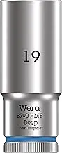 Wera 8790 HMB 3/8-inch Deep Socket, 19 mm x 64 mm Size