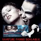 Retractable Vampire Fangs Halloween Decoration Makeup Zombie Teeth Fancy Dress