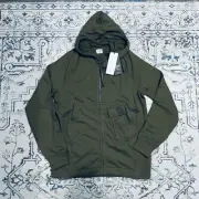 CP Company Metropolis Diagonal Raised Fleece Zipped Hoodie Jacket NWT Size M