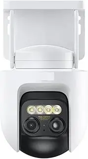 Outdoor Camera 2.5K CCTV Full-Color Night Vision WiFi 4 Million Pixel IP66 Smart Home Sound and Light Warning(A/U,Without TF Card)