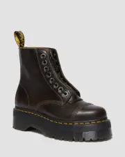 DR MARTENS SINCLAIR BOOTS UK 4 EU 37 DARK TAUPE DOCS DMS ZIP 31993302