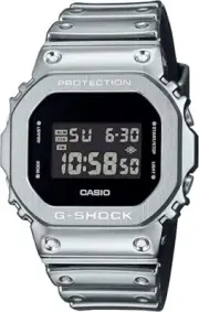 Casio G-SHOCK GM-5600YM-8JF Men Watch FINE METALLIC SERIES Silver Digital NEW