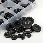 125 pc pcs Ring Rubber Grommets Assortment Sealing Gasket Kit Car Truck Black AU