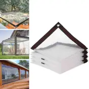 Clear Tarpaulin Heavy Duty Waterproof Transparent Cover Tarp Ground Sheet Mesh