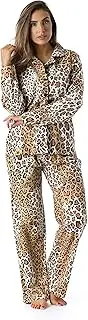 [#followme] Printed Flannel Button Front PJ Pant Set