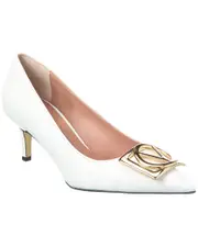 Valentino by Mario Valentino Doria Leather Pump 7 White