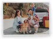 TRIXES A4 Acrylic Photo Frame - Magnetic Multi-Purpose Glass Effect Picture Frame Perfect to Display on Your Desk or Stand on Your Sideboard or Rest on the Wall Shelf