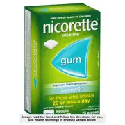 Nicorette Quit Smoking Nicotine Gum 2mg Icy Mint 75 Pack