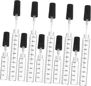 VICASKY 10pcs Refillable Perfume Bottle Decorative Glass Jars with Scale Portable Sprayer for Essential Oils Travel Friendly Leak Design for Personal Use and Gifting