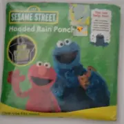 Sesame Street Elmo Cookie Monster Rain Hooded New Poncho Design OSFM