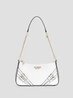 GUESS White Bramina Shoulder Bag