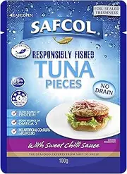 Safcol Gourmet on The Go Tuna with Sweet Chilli Sauce Pouch 12 x 100 g